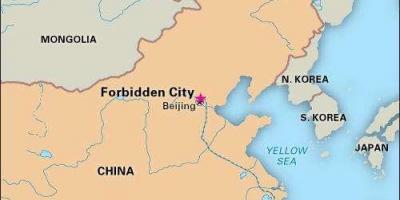 La cité interdite, la carte de la Chine