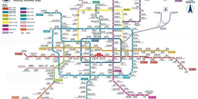 Pékin station de métro la carte