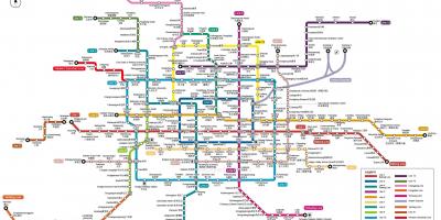 La carte de Pékin station de métro