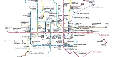 Carte de baidu carte de Pékin