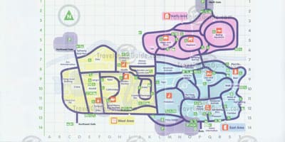 La carte du zoo de Pékin