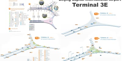 Pékin terminal 3 de la carte