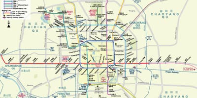 Plan du métro de pékin